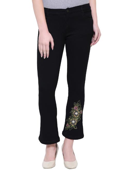 Embroidered boot-cut jeans - 15513718 - Very Small Image - 1