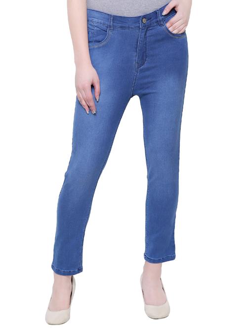Stone wash high-rise jeans - 15513739 - Very Small Image - 1