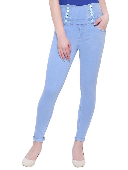 high-rise denim jeggings - 15513748 - Standard Image - 1