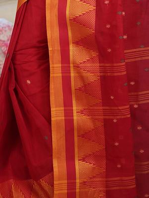 temple bordered tant saree - 15513809 - Standard Image - 3