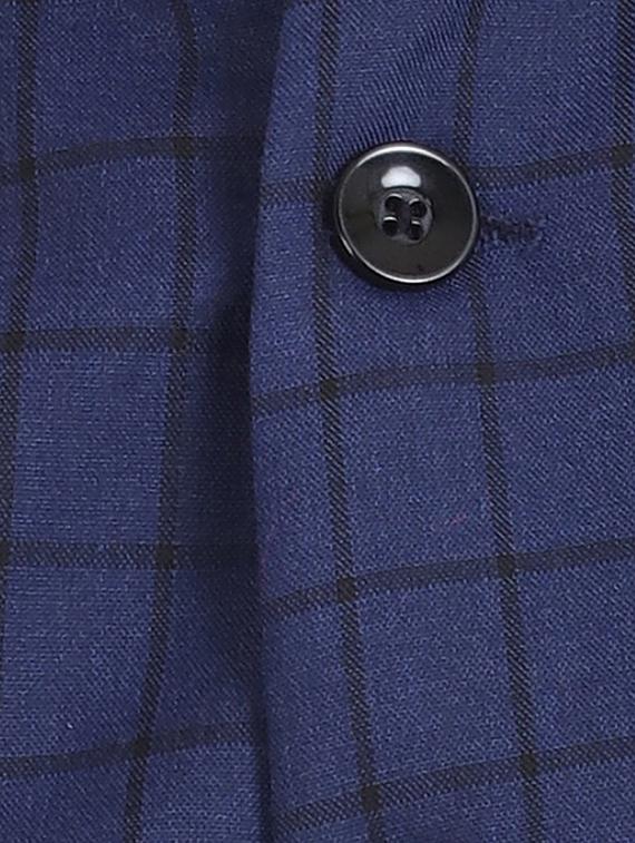 blue cotton nehru jacket - 15514291 - Zoom Image - 4
