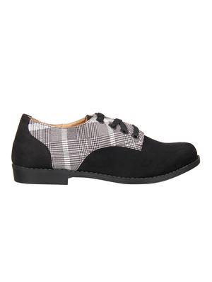 black lace-up casual shoes - 15515029 - Standard Image - 2
