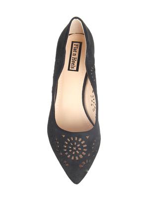 black slip on pumps - 15515047 - Standard Image - 4