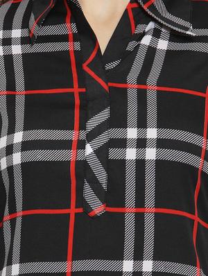 checkered straight kurta - 15515834 - Standard Image - 5