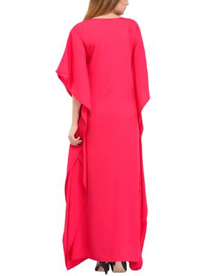 round neck floral kaftan - 15516942 - Standard Image - 3