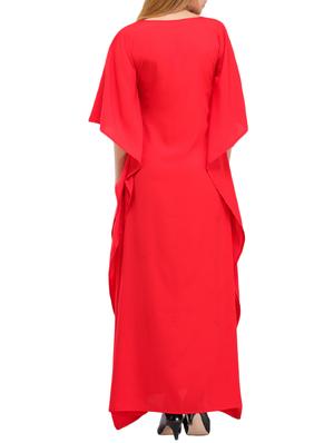 scoop neck floral kaftan - 15516943 - Standard Image - 3