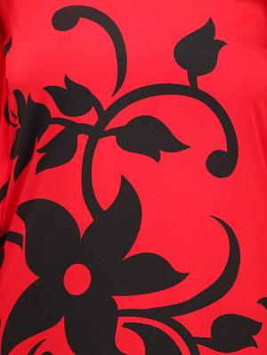 scoop neck floral kaftan - 15516943 - Standard Image - 4
