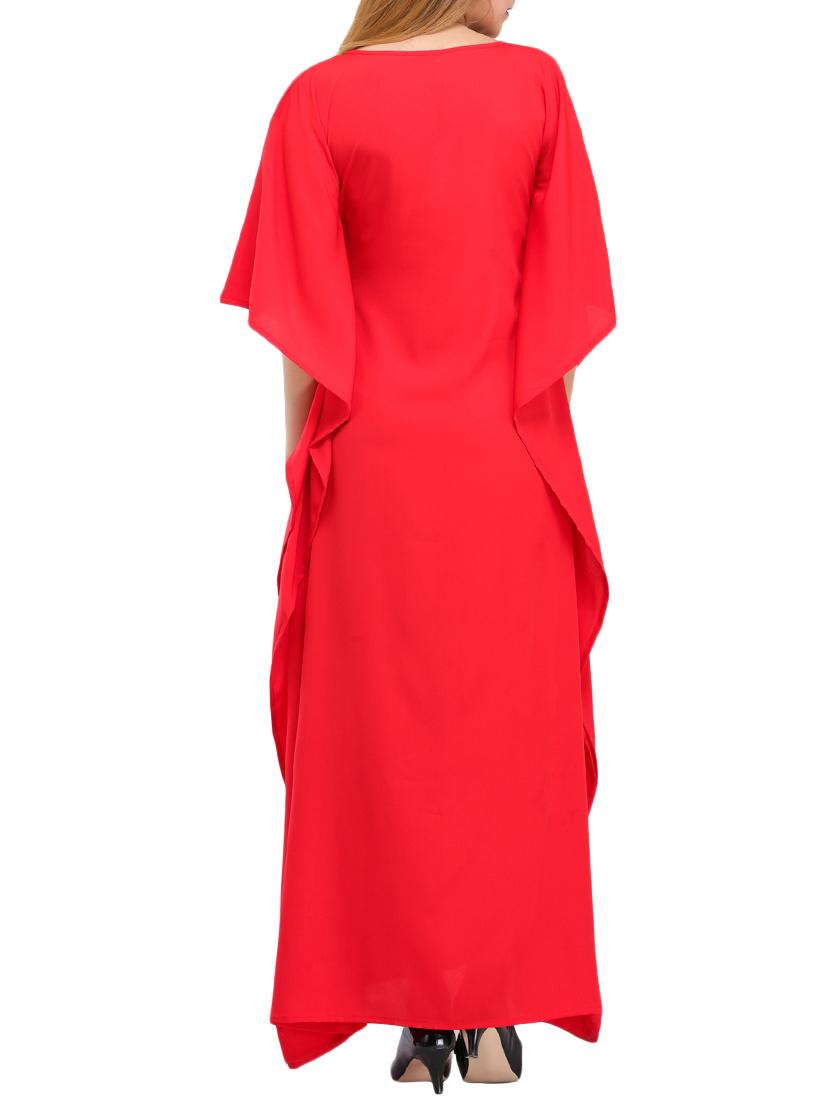 scoop neck floral kaftan - 15516943 - Zoom Image - 3