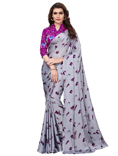 digital abstract printed saree with blouse - 15516992 - Very Small Image - 1