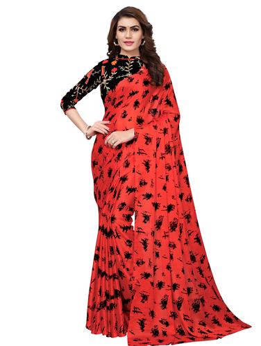 digital abstract printed saree with blouse - 15516994 - Very Small Image - 1