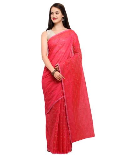 zari motif woven saree with blouse - 15517236 - Very Small Image - 1
