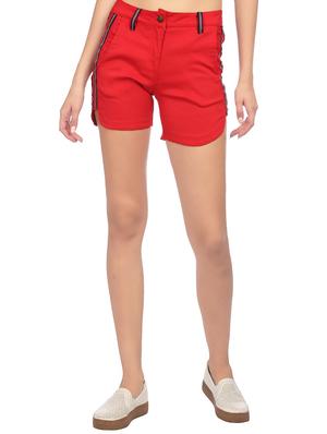 side taping solid shorts - 15517449 - Standard Image - 1