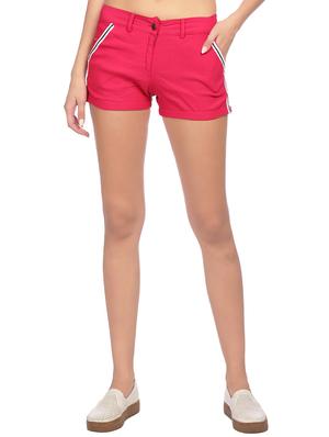 taping detail solid shorts - 15517451 - Standard Image - 1