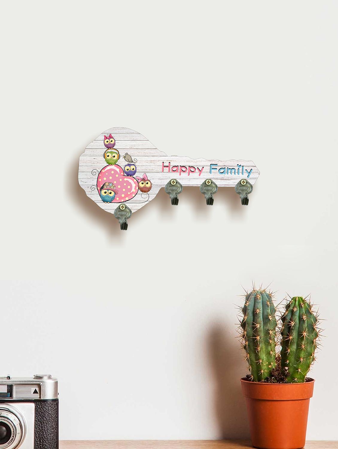 key shape digital printed wooden key holder (made in india) - 15517609 - Zoom Image - 1
