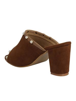 brown slip on sandals - 15518002 - Standard Image - 3