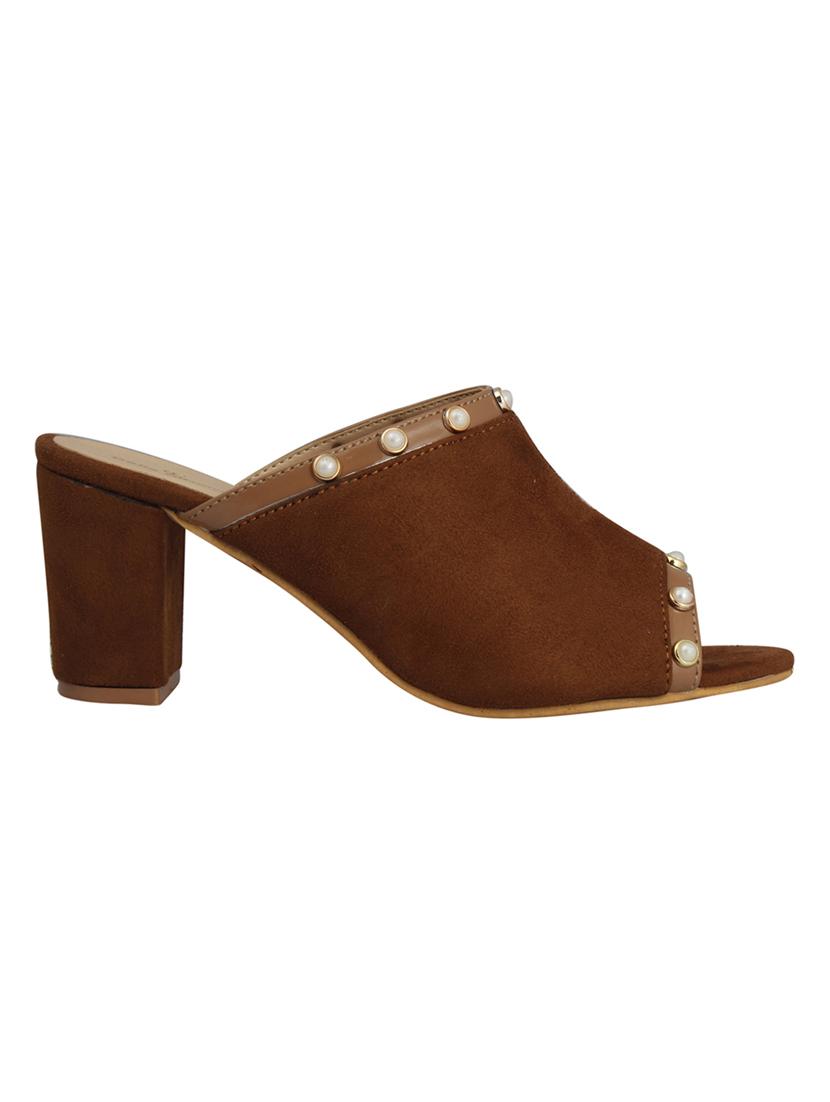 brown slip on sandals - 15518002 - Zoom Image - 2
