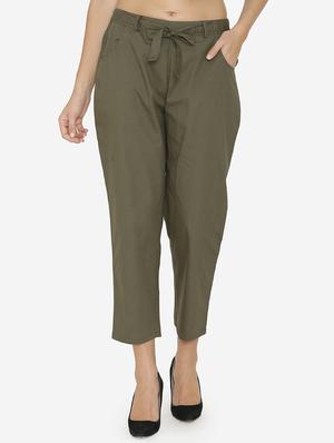 self-tie waist trousers - 15518030 - Standard Image - 1