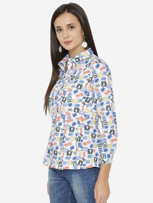 conversational print shirt - 15518051 - Standard Image - 2