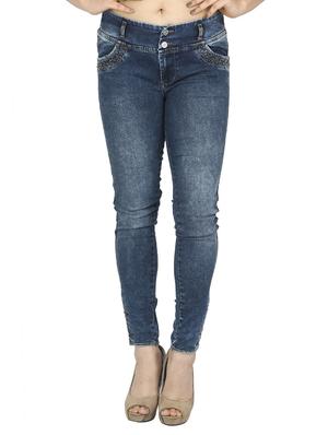stone washed denim jeans - 15518244 - Standard Image - 1