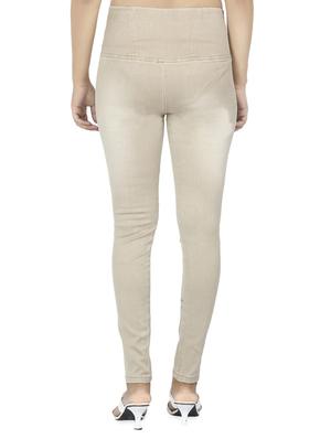stone washed denim jegging - 15518248 - Standard Image - 3