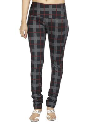 mid waist checkered jegging - 15518251 - Standard Image - 1