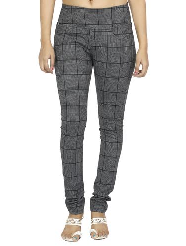 mid waist checkered jegging - 15518261 - Very Small Image - 1