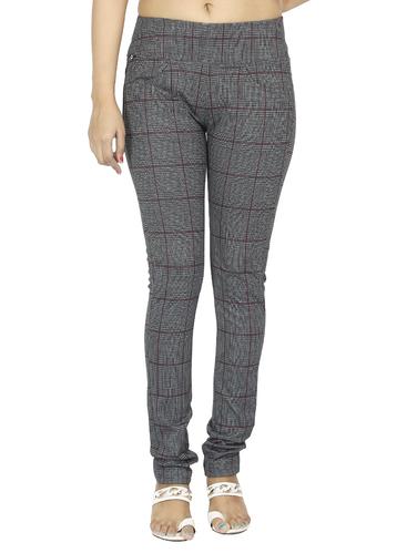 mid waist checkered jegging - 15518262 - Very Small Image - 1
