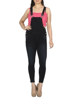 stone washed full leg dungaree - 15518270 - Standard Image - 1