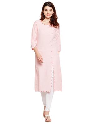 Ivory slit a-line kurta - 15518287 - Standard Image - 1