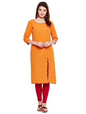 Textured slit a-line kurta - 15518288 - Standard Image - 1