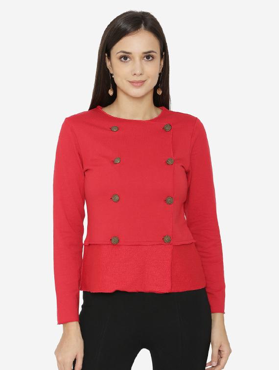 double breasted soft shell jacket - 15518670 - Zoom Image - 1
