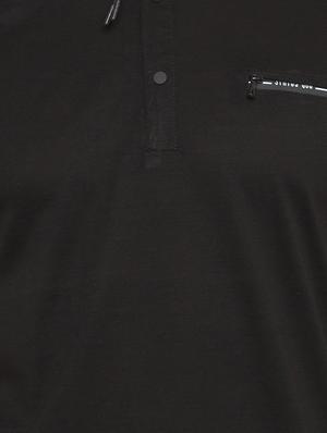 black cotton polo t-shirt - 15519137 - Standard Image - 5