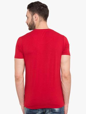 red chest printed t-shirt - 15519174 - Standard Image - 3