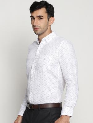 white cotton formal shirt - 15519225 - Standard Image - 2