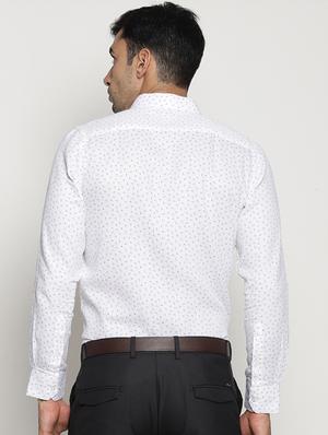 white cotton formal shirt - 15519225 - Standard Image - 3