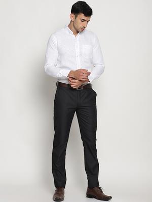 white cotton formal shirt - 15519225 - Standard Image - 4