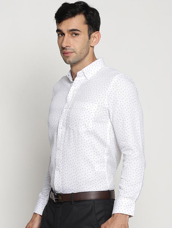 white cotton formal shirt - 15519225 - Zoom Image - 2