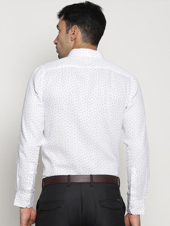 white cotton formal shirt - 15519225 - Zoom Image - 3