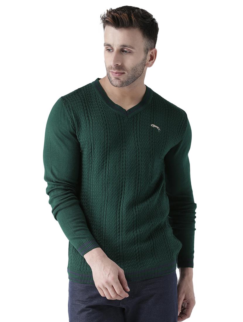green acrylic pullover - 15519410 - Zoom Image - 1