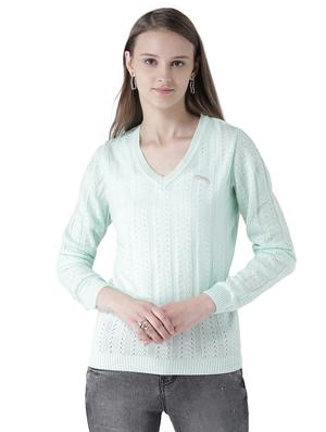 ribbed hem v-neck pullover - 15519457 - Standard Image - 1
