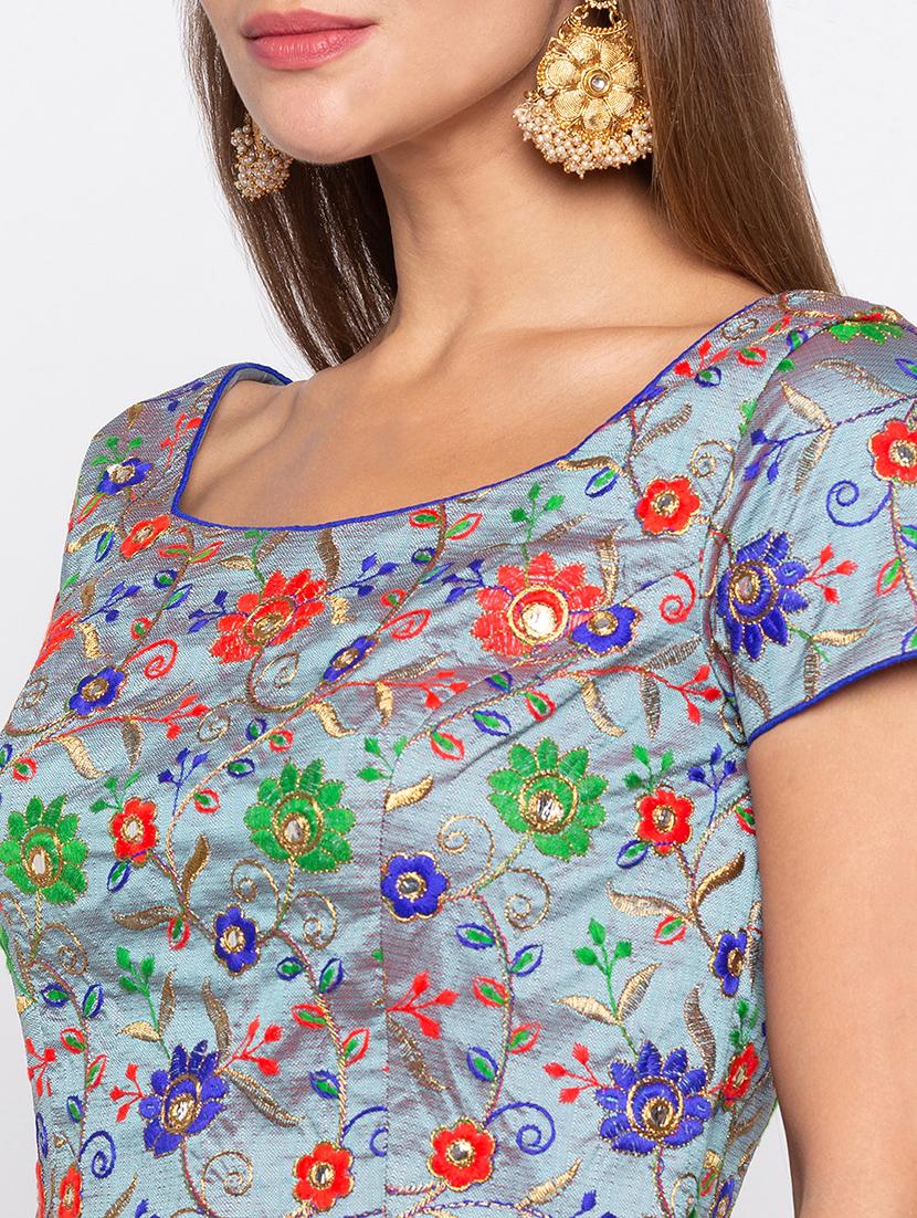 embroidered drawstring blouse - 15520234 - Zoom Image - 5