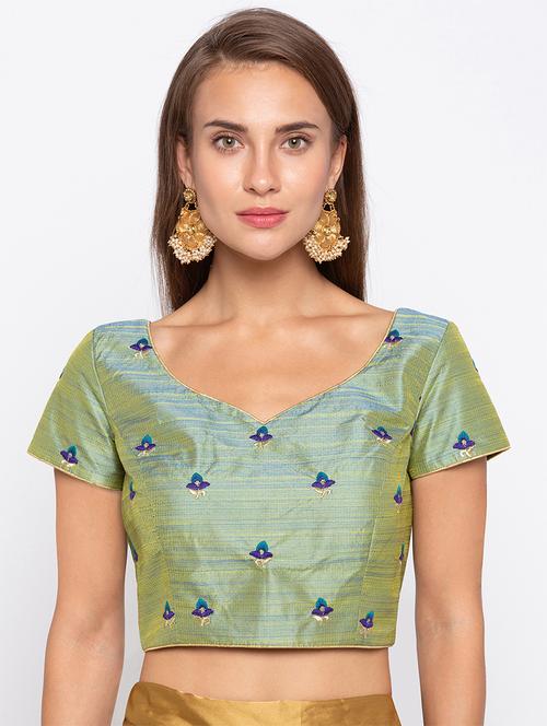 embroidered drawstring blouse - 15520237 - Standard Image - 1