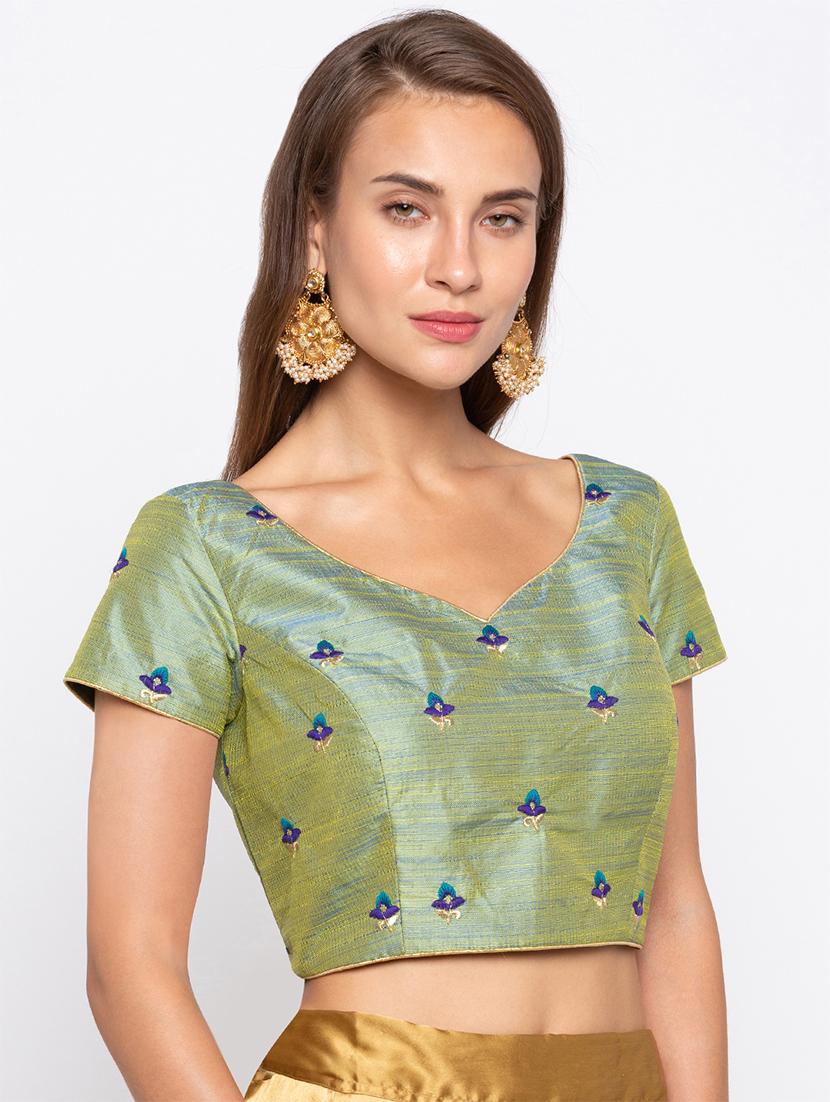 embroidered drawstring blouse - 15520237 - Zoom Image - 2