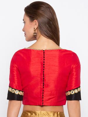 color block lace detail blouse - 15520259 - Standard Image - 4