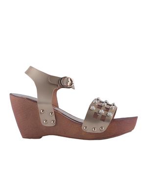 gold platforms wedges - 15520352 - Standard Image - 2