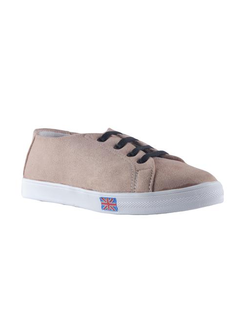 beige lace-up sneakers - 15520357 - Standard Image - 1