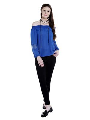 off-shoulder blouson top - 15520788 - Standard Image - 4