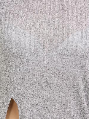 side slit round neck top - 15521739 - Standard Image - 4