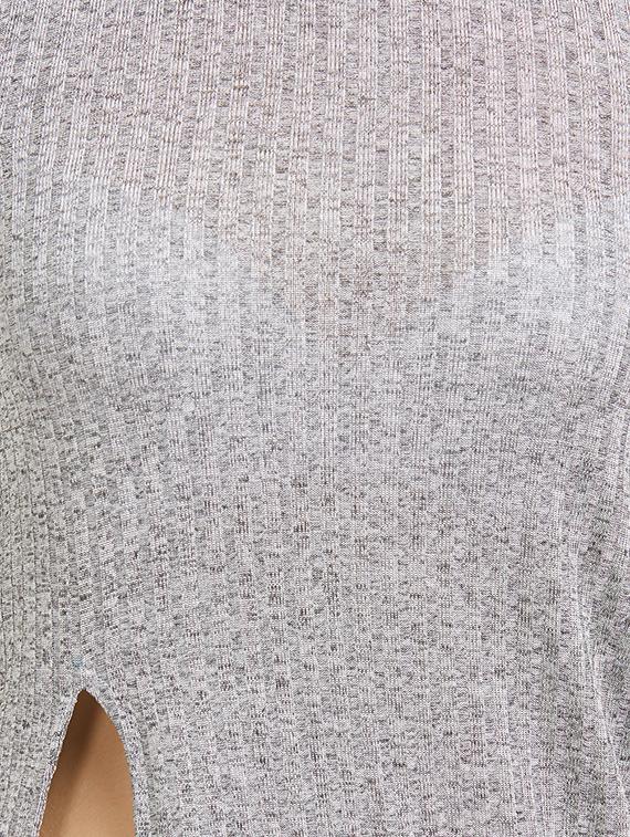 side slit round neck top - 15521739 - Zoom Image - 4