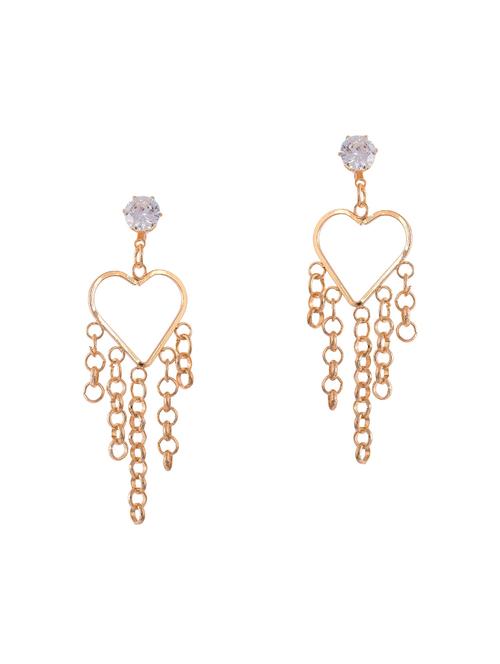 rose gold tone stone earrings - 15521843 - Standard Image - 1
